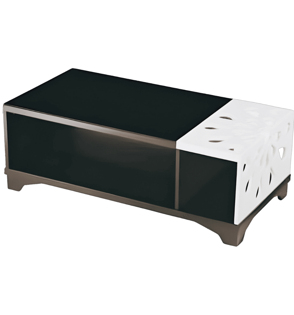 Sanketa Center Table Black Glass