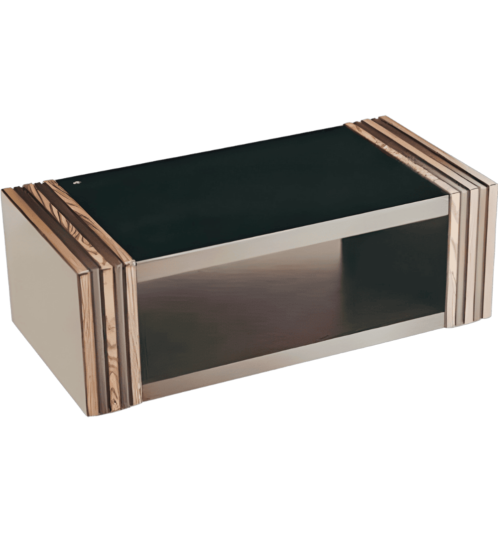 Sukhada Center Table Black Glass