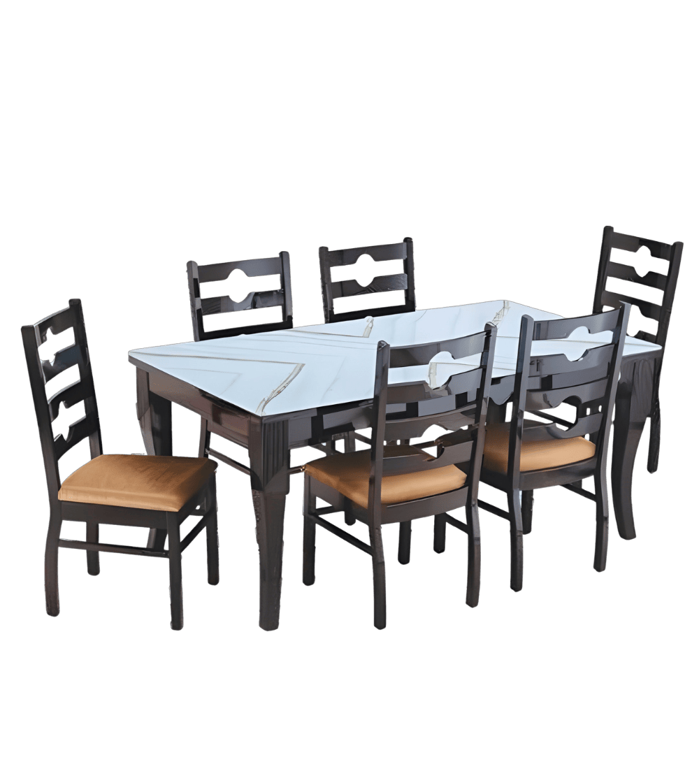 Dhara Dining Set (6s) Digital Printed Marble