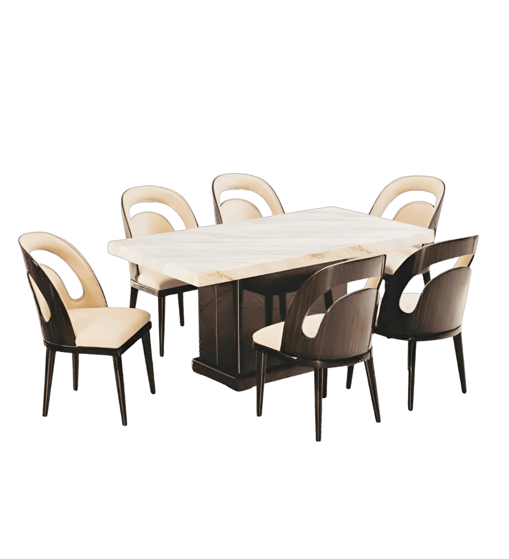 Divya Dining Set (6s) Imported marble