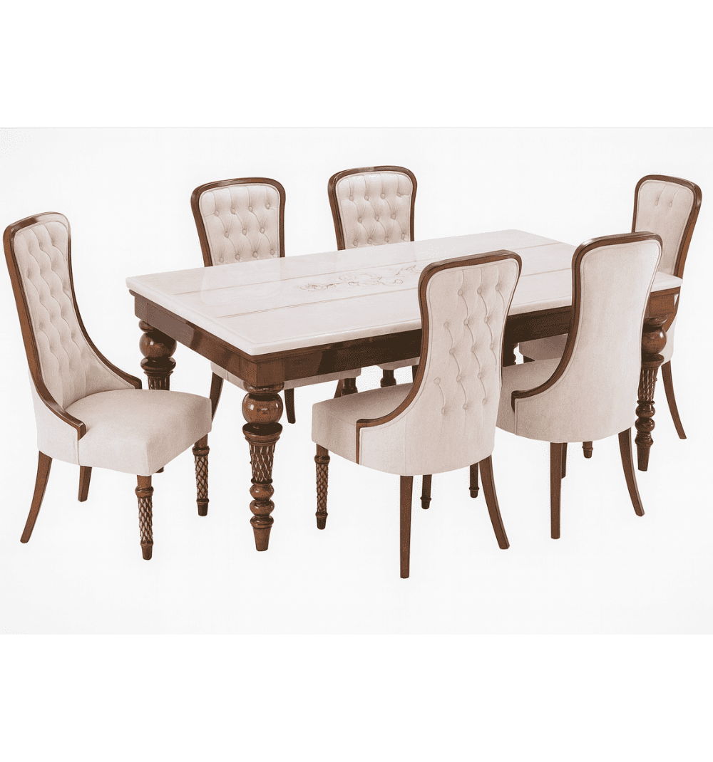 Moksha Dining Set (6s) Bottochino Marble