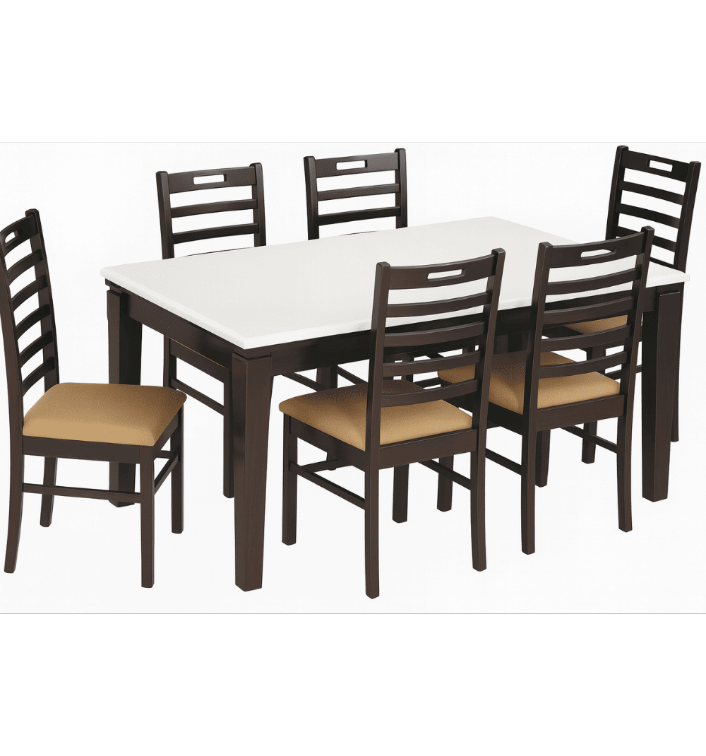 Nidra Dining Set Composite Marble