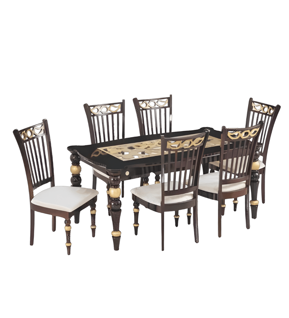 Vilasa Dining Set (6s) Plain Glass