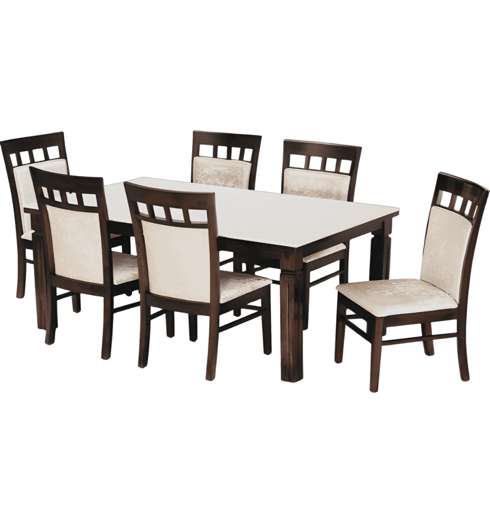 Yojana Dining Set (6s)Composite Marble