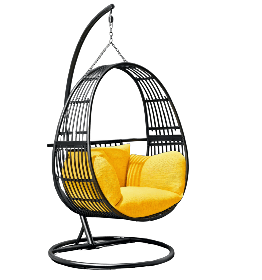 Ample Swing With Stand Black