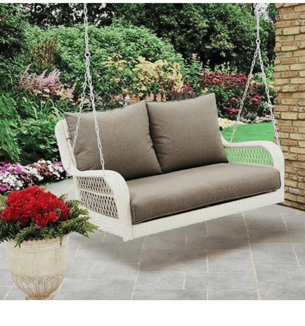 Feliciti White Weaved Swing