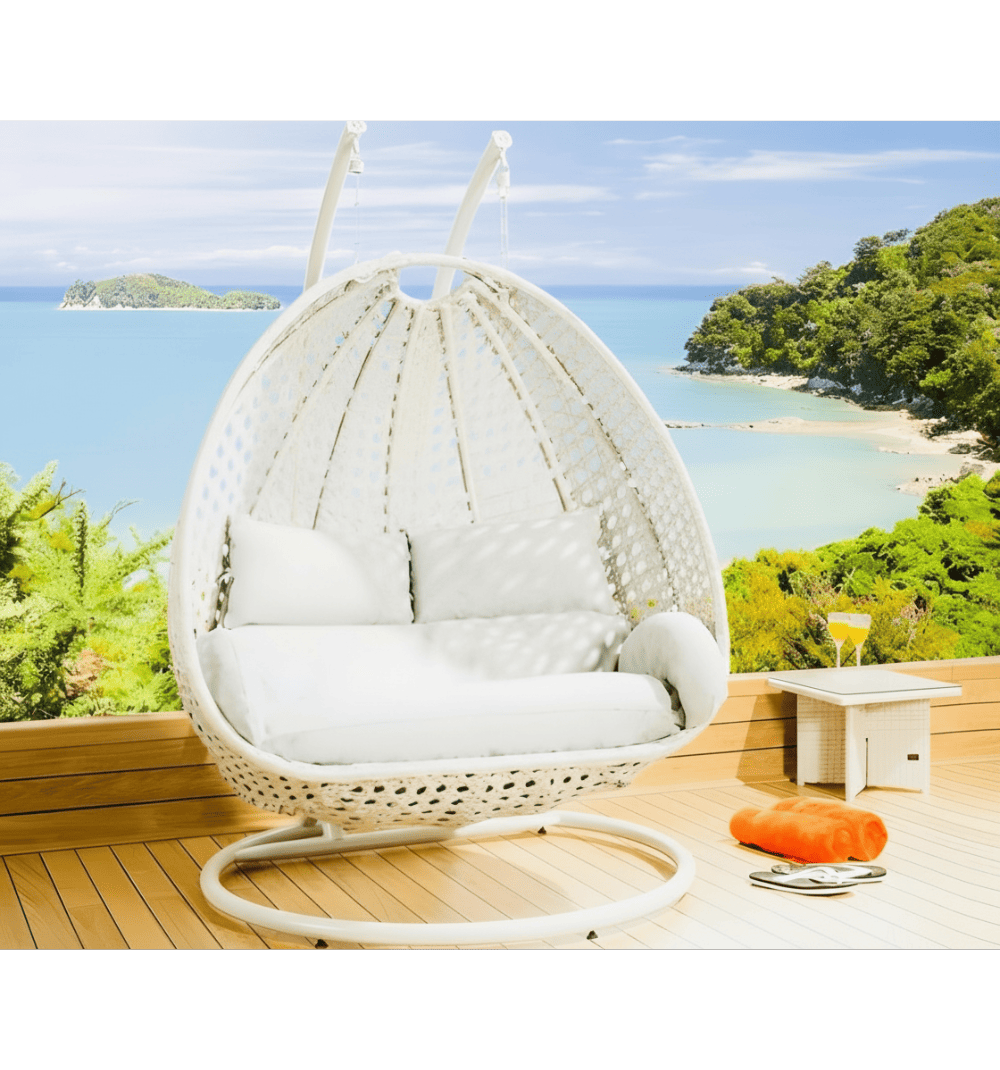 Marvel Cane  Weaved Swing With Cushions