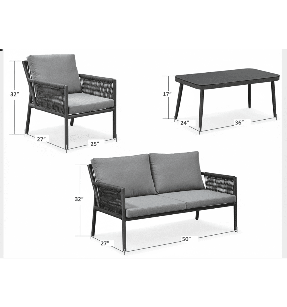 Solara ORP Chair Set 2+1