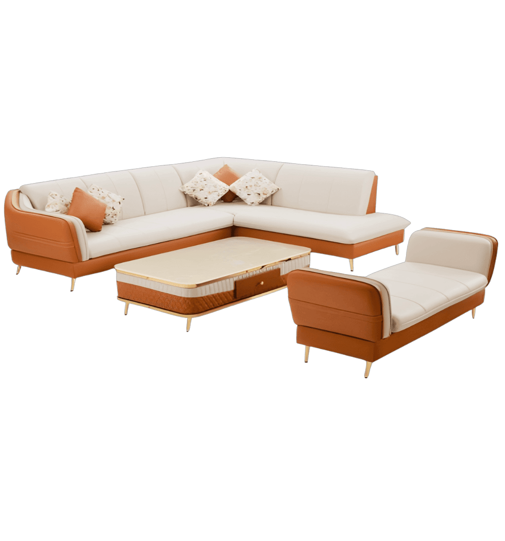 Philip L Shape Sofa Set +Divder